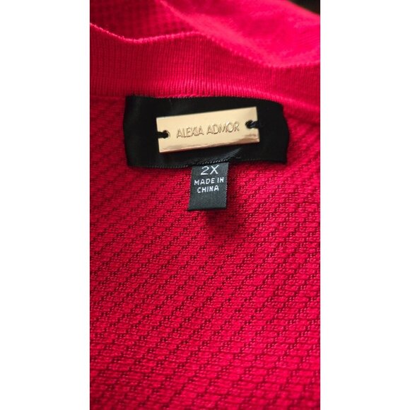 Alexia Admor short sleeve dress midi red size 2X - Picture 4 of 8